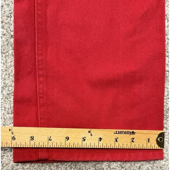 Newport News Jeanology Womens Red Straight Leg Jeans Pants Size 12 - Picture 3 of 6